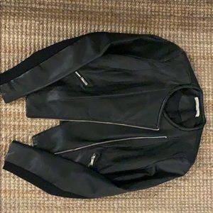 Black Faux Leather Jacket